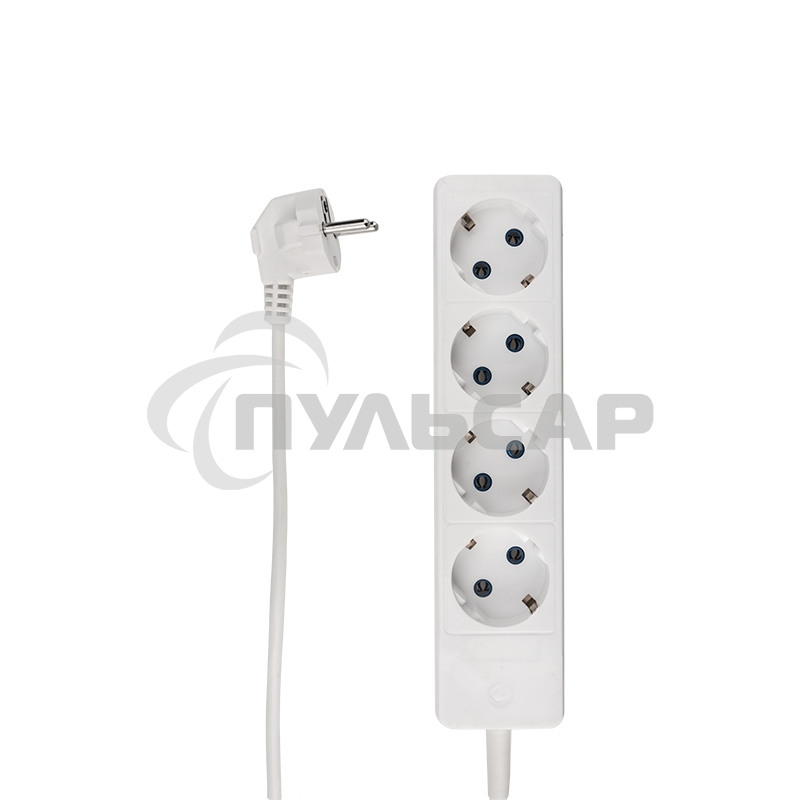 Удлинитель PROconnect OPTIMA 4 гнезда, 3 м, 2х0.75 мм², б/з, белый