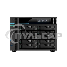 Сетевое хранилище ASUSTOR AS7110T 10-Bay NAS/Media player/Intel Xeon E-2224 3.4GHz up to 4.6GHz(Quad-Core), 8Gb SO-DIMM DDR4, noHDD(HDD,SSD),/10x1GbE+3x2,5Gbe(LAN)/3xUSB3.2,HDMI/M.2/4ip camera license ; 90IX01D1-BW3S1