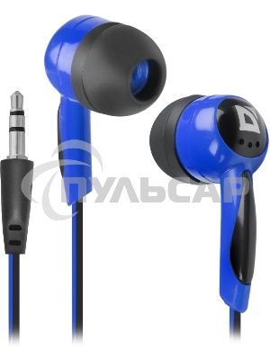 Наушники Defender Basic-604 синий кабель 1,1 м