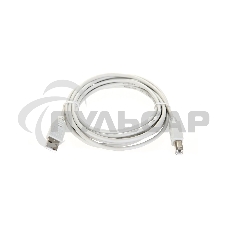 Кабель AM/BM USB2.0 3м Telecom USB 2.0 A-->B 3.0m, белый/серый, TC6900-3.0M