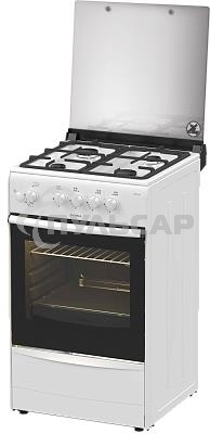 Плита газовая Darina 1B1 GM 441 008 W белый/черный, конфорок 4 шт, духовка 50 л, 50 см x 85 см x 51 см