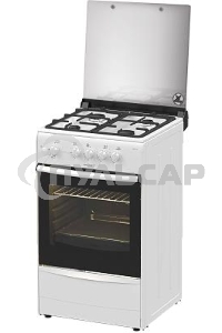 Плита газовая Darina 1B1 GM 441 008 W белый/черный, конфорок 4 шт, духовка 50 л, 50 см x 85 см x 51 см