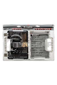 Набор сверл Matrix комб.,мет.1-6,5мм,бет.4-8мм,дер.4-10мм,перк, бит.20шт,адап,гол.2шт,зенк,50пр.