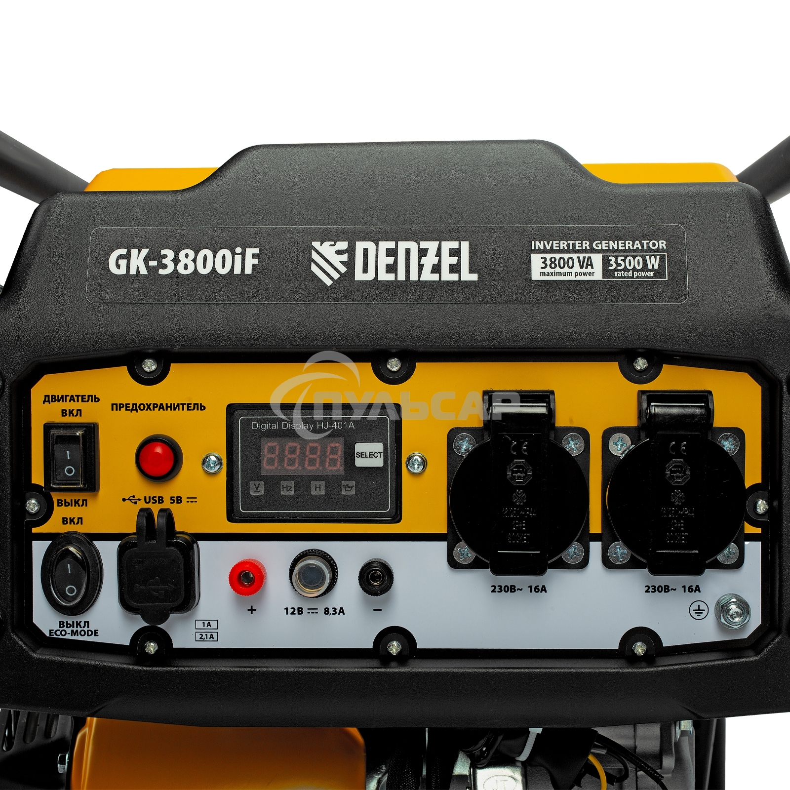 Генератор инверторный GK-3800iF, 3,8 кВт, 230 В, ручной старт DENZEL