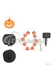 Каскад Lamper Улыбка LED 6 м с выносной солнечной панелью 2 м и аккумулятором, теплое белое свечение