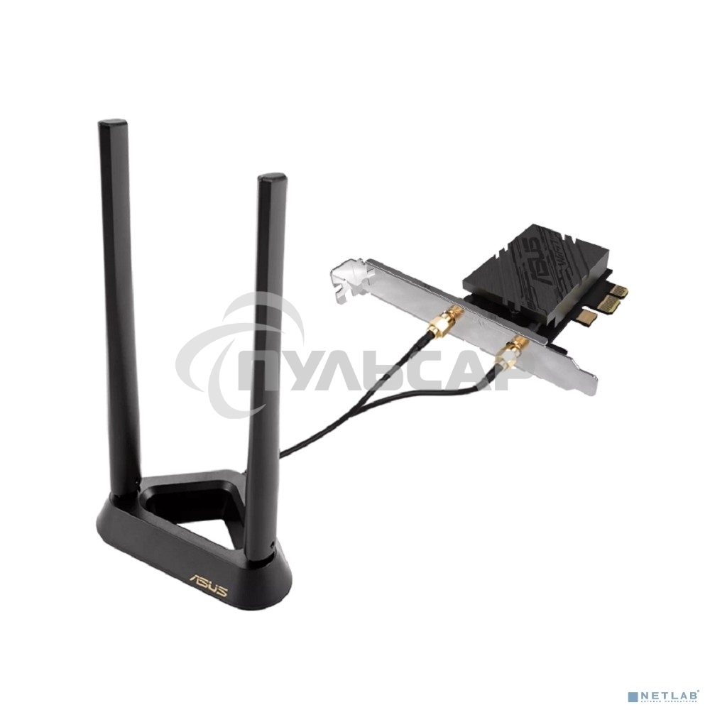 Сетевой адаптер Wi-Fi + Bluetooth Asus PCE-BE92BT BE9400 PCI Express (ант.внеш.несъем.) 2ант.