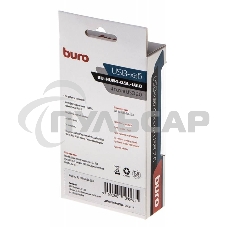 Разветвитель USB 2.0 Buro BU-HUB4-0.5L-U2.0 4порт. черный