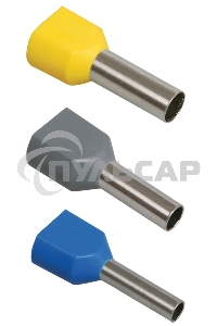 Наконечник-гильза изол. НГИ2 4.0-12 сер. (уп.100шт) ИЭК UTE10-D4-0-100