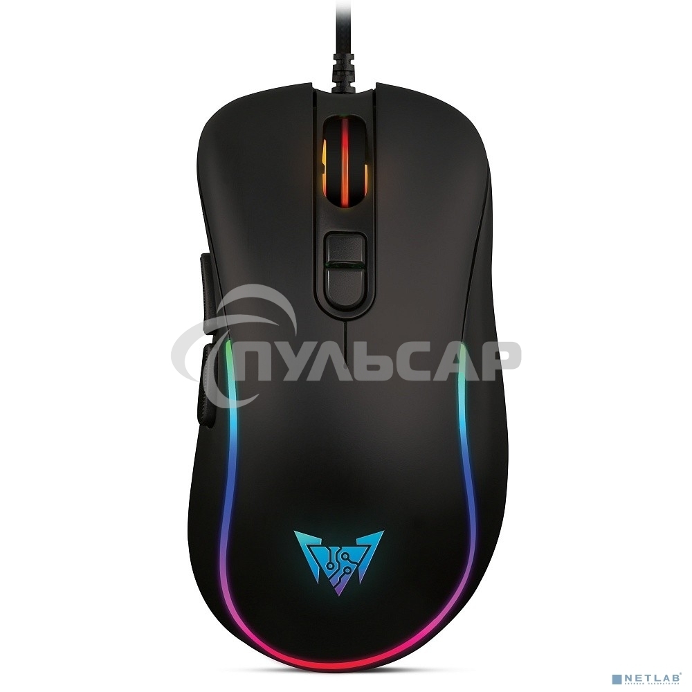 Мышь проводная Crown CMGM-902 черный, 7200 dpi, USB, кнопки - 7