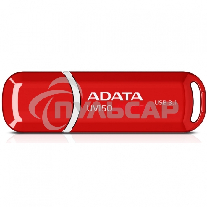 Флешка USB ADATA UV150 (AUV150-64G-RRD), 64 Gb, USB 3.0, R/W 100/30, красный