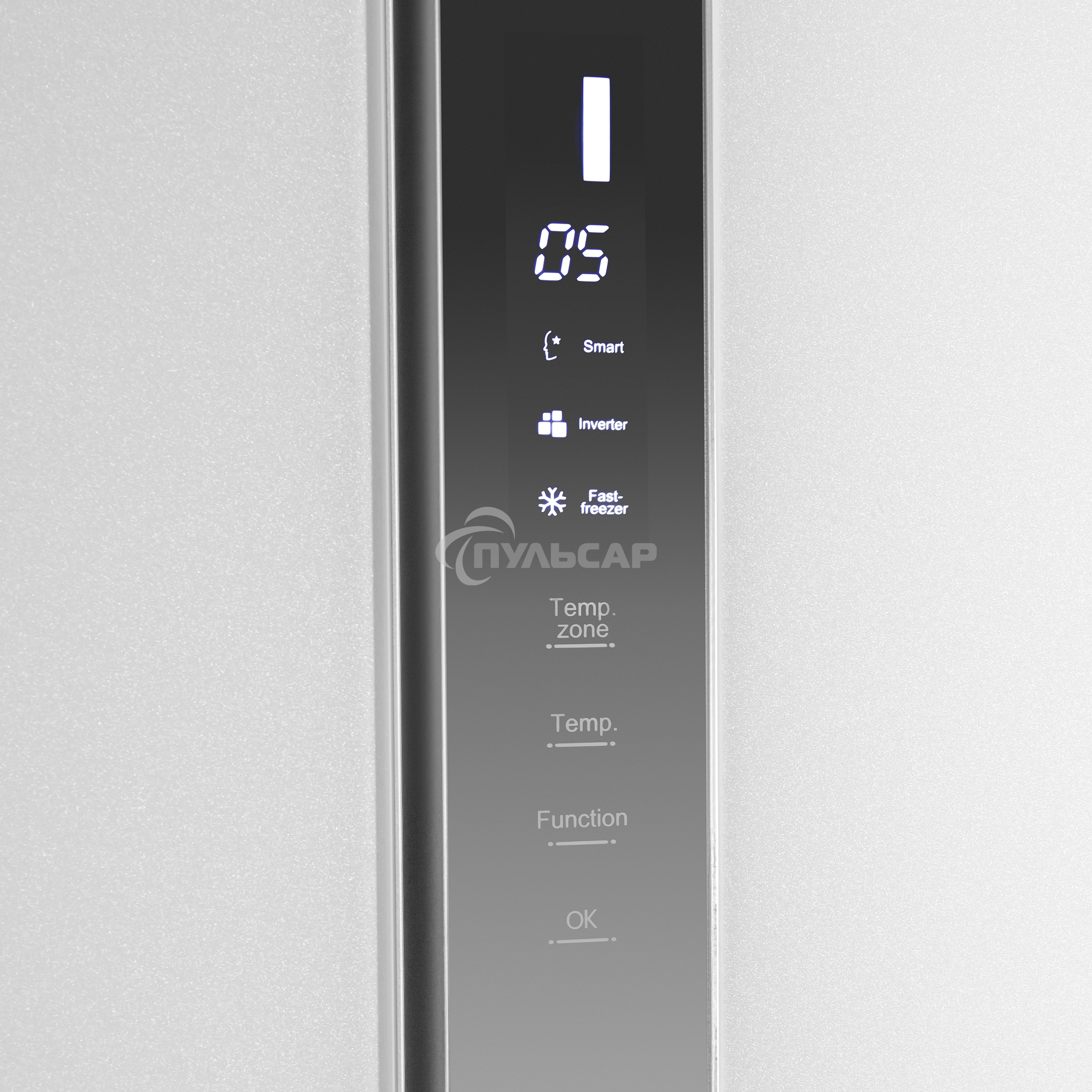 Холодильник Maunfeld MFF177NFW белый глянец двухкамерный 263/170л морозилка сбоку, No Frost, Side by Side