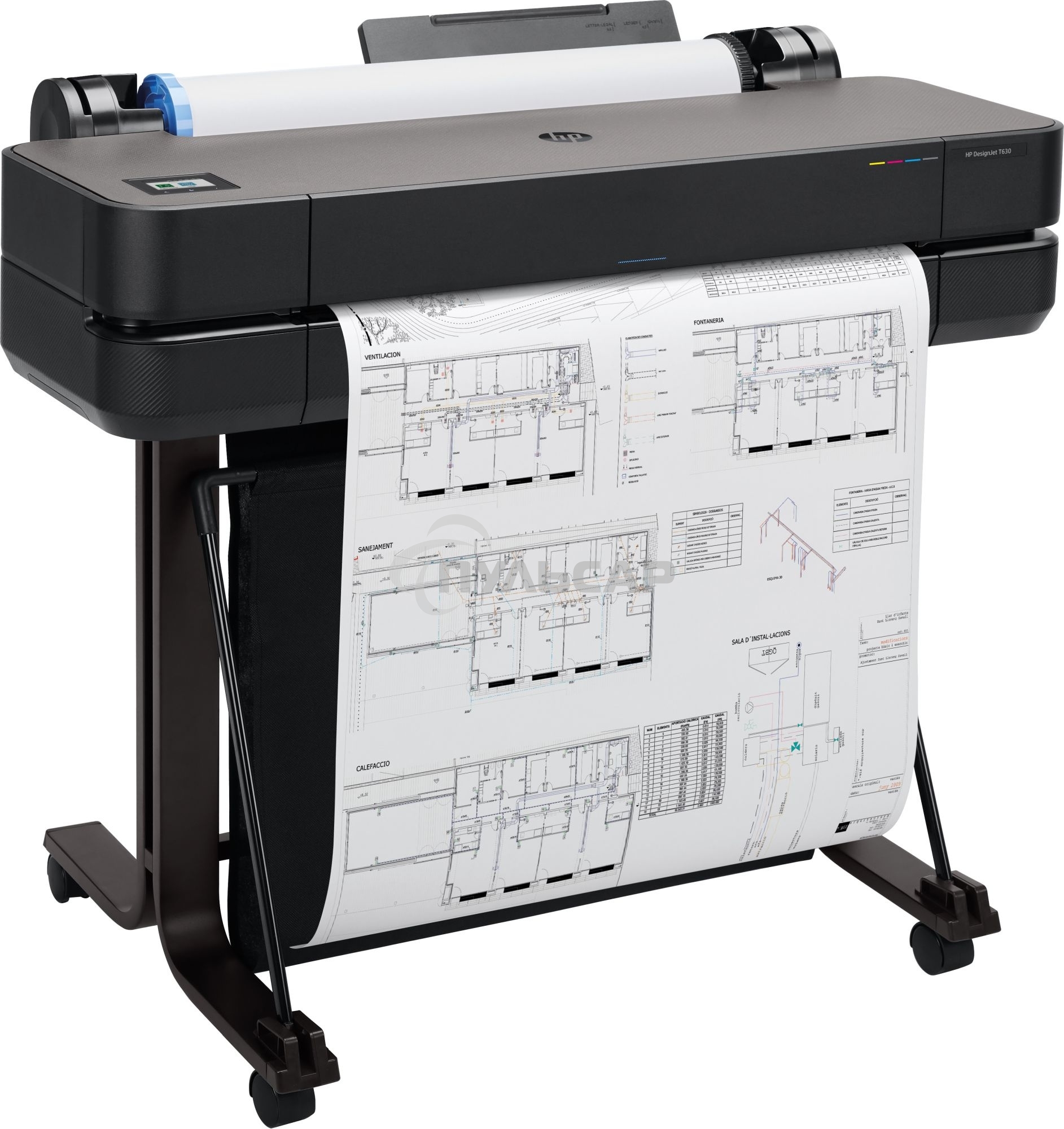 Плоттер струйный HP Designjet T630, A1, цветной, 24