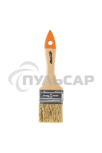 Кисть плоская 50 мм, натуральная щетина, деревянная ручка, для масляных красок, лаков, SPARTA, 824305