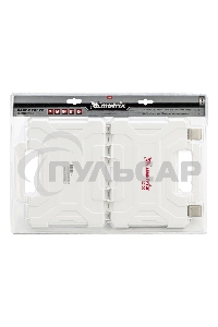 Набор сверл Matrix комб.,мет.1-6,5мм,бет.4-8мм,дер.4-10мм,перк, бит.20шт,адап,гол.2шт,зенк,50пр.