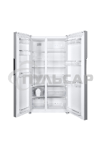 Холодильник Maunfeld MFF177NFW белый глянец двухкамерный 263/170л морозилка сбоку, No Frost, Side by Side