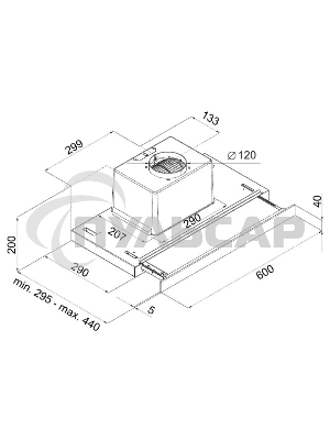 Вытяжка встраиваемая Maunfeld Ouse Touch Glass 60 белый, 60 см, 750 куб. м/ч, 48 дБ