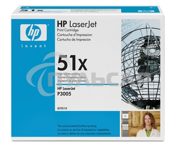 Картридж лазерный HP Q7551XD черный двойная упаковка для LaserJet P3005/M3027mfp/M3035mfp 2 x 13000стр.