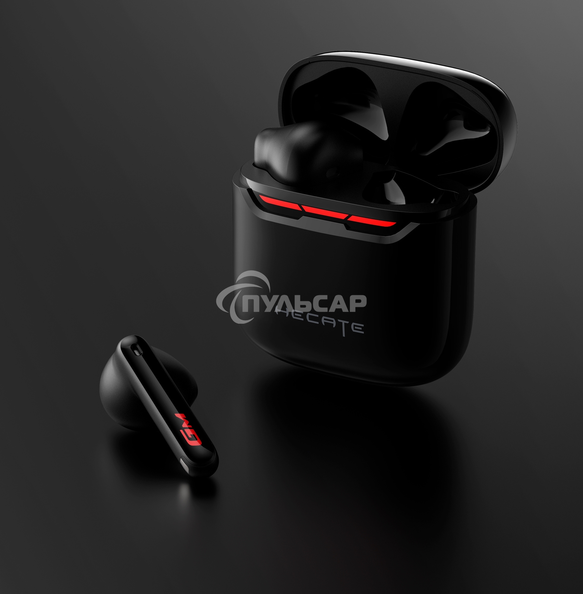 Наушники с микрофоном Edifier Hecate GM3 Plus черный вкладыши BT оголовье