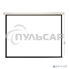 Экран с электроприводом Lumien Eco Control 203x203 см (раб. область 197х197 см) Matte White черная кайма по периметру 1:1