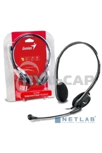 Наушники с микрофоном Genius HS-200C черный