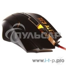 Мышь проводная Qumo Dragon War Red Alert черный, 2400 dpi, USB, кнопки - 7