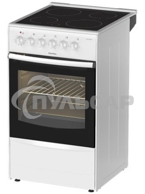 Плита электрическая Darina B 3607 W белый/черный, конфорок 4 шт, духовка 50 л, 50 см x 85 см x 56 см