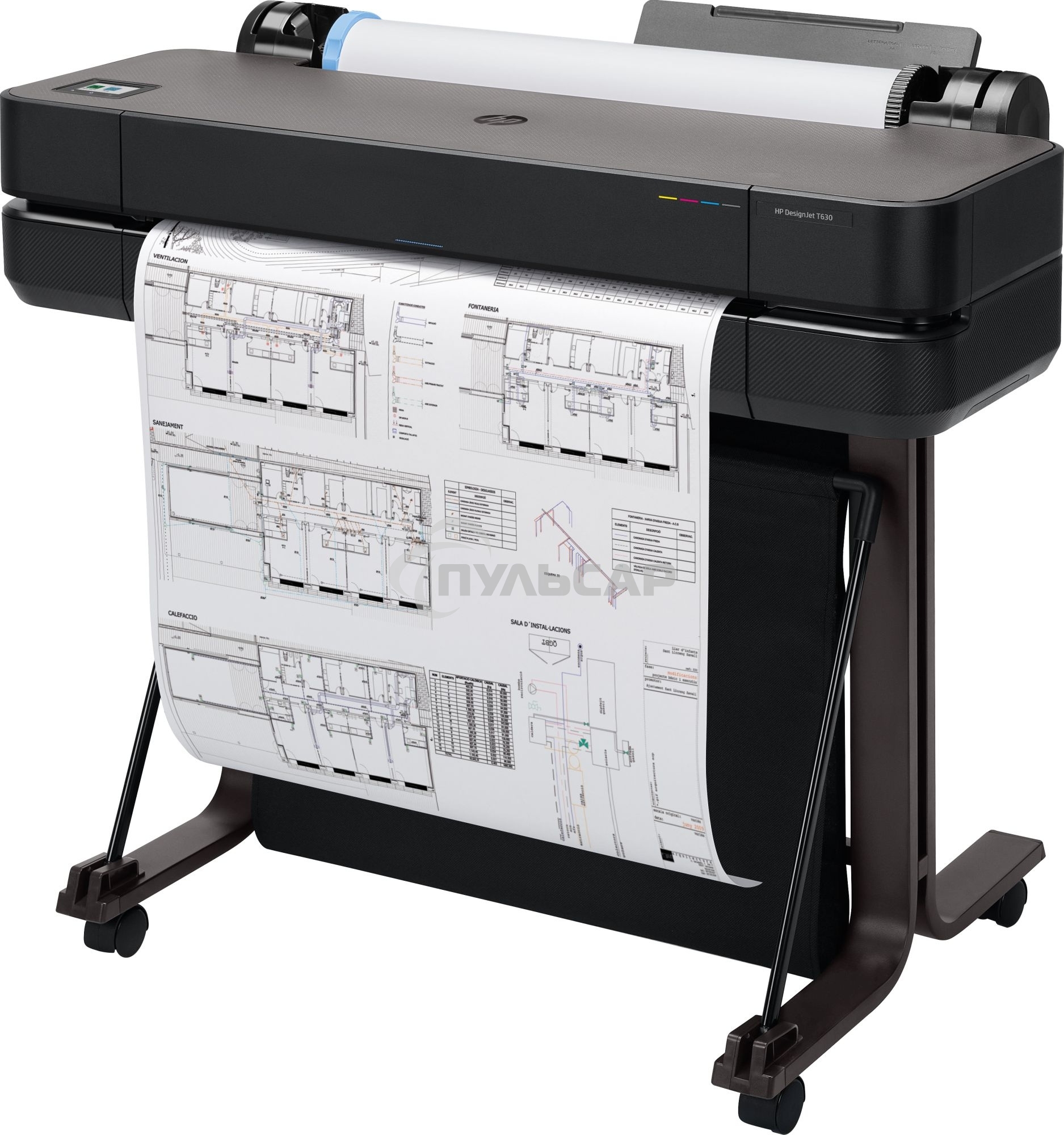 Плоттер струйный HP Designjet T630, A1, цветной, 24