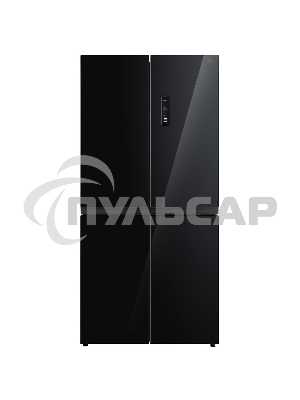 Холодильник Korting KNFM 81787 GN черный трехкамерный 303/153л морозилка сбоку, No Frost, Side by Side