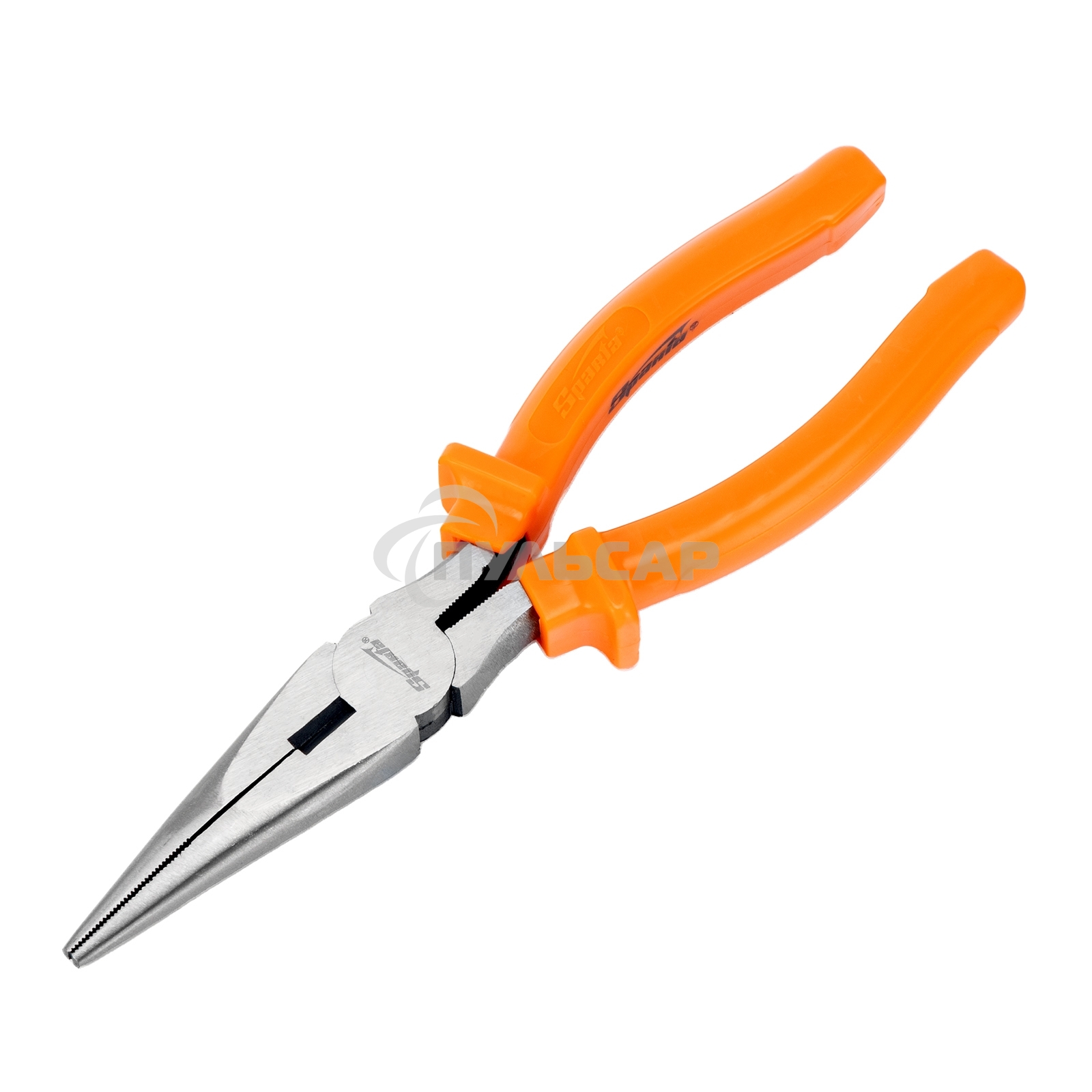 Длинногубцы Classic, 200 мм, прямые шлифованные, пластмассовые рукоятки Sparta