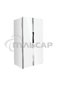 Холодильник Maunfeld MFF177NFW белый глянец двухкамерный 263/170л морозилка сбоку, No Frost, Side by Side