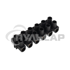 Клеммная колодка винтовая KВ-14 (6-14 мм²), ток 20 A, полипропилен черный, индивидуальная упаковка, 1 шт. Rexant