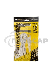 Удлинитель PROconnect STANDARD 3 гнезда, 7 м, 2х0.75 мм², б/з, белый