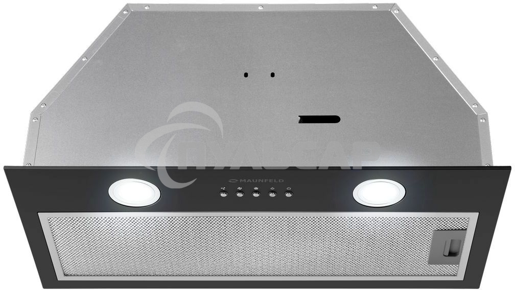 Вытяжка встраиваемая Maunfeld Trapeze 602M черный, 60 см, 1150 куб. м/ч, 54 дБ