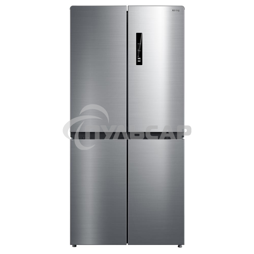 Холодильник Korting KNFM 81787 X нержавеющая сталь трехкамерный 303/153л морозилка сбоку, No Frost, Side by Side