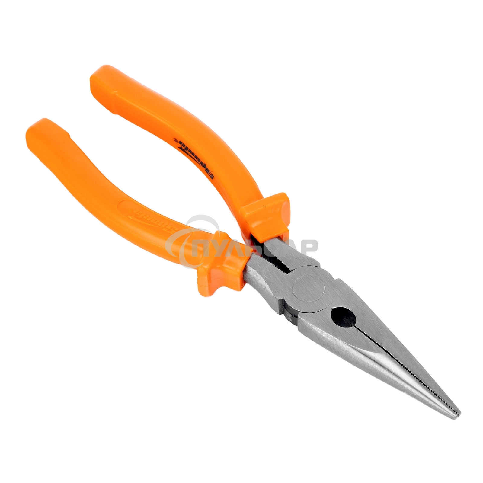 Длинногубцы Classic, 200 мм, прямые шлифованные, пластмассовые рукоятки Sparta