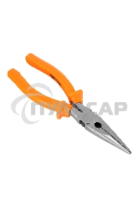 Длинногубцы Classic, 200 мм, прямые шлифованные, пластмассовые рукоятки Sparta