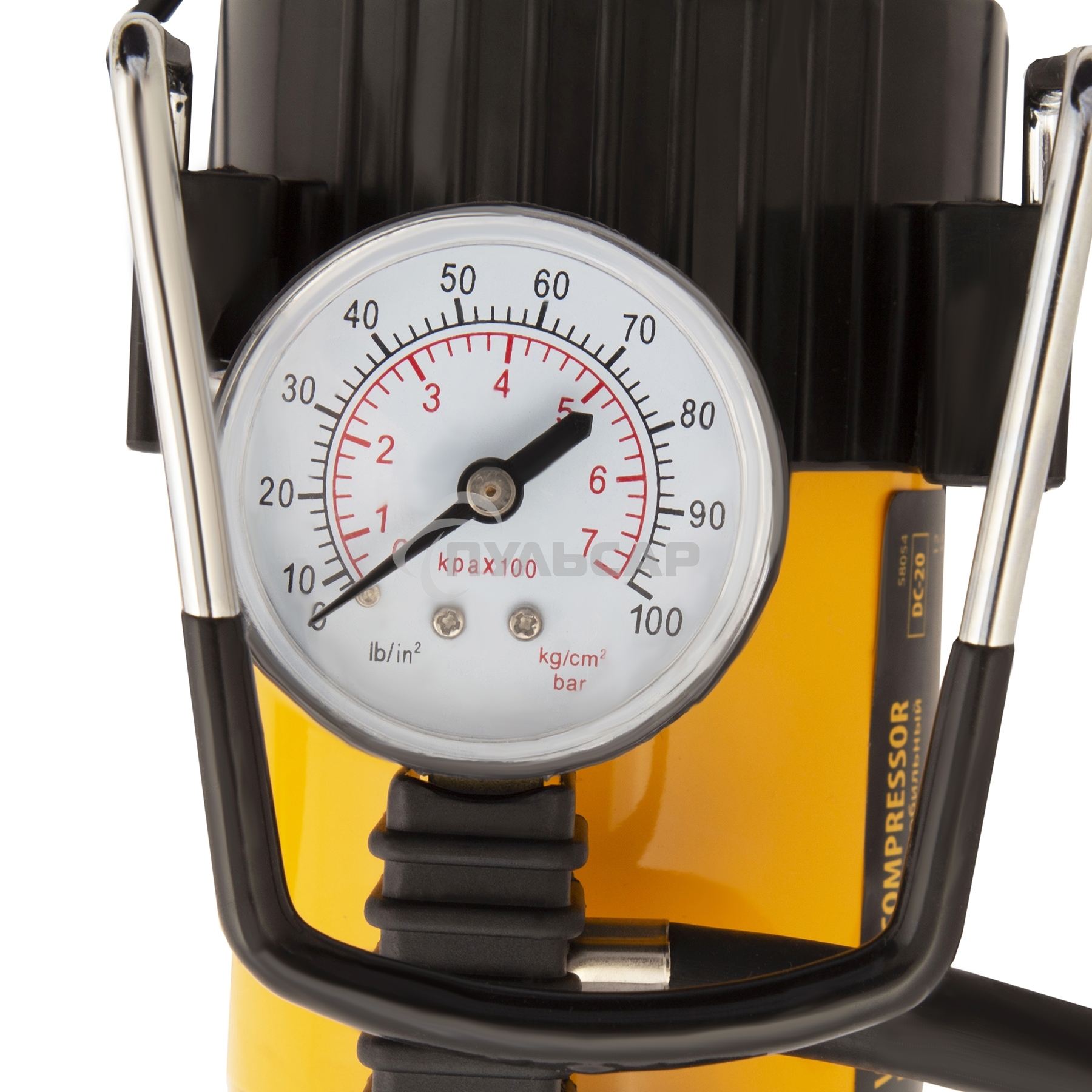 Компрессор автомобильный Denzel DС-20, 12 В, 10 атм., 35 л/мин 58054