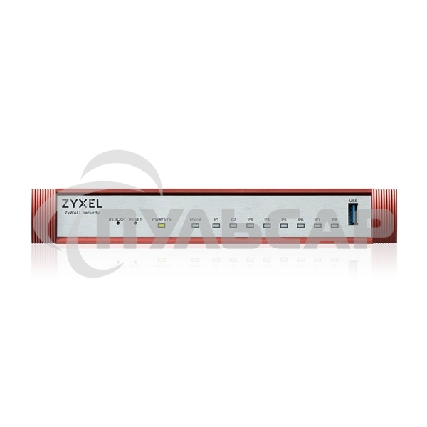Межсетевой экран Zyxel USG FLEX 100H с подпиской Gold на 1 год (AS, AV, CF, IDP/DPI, Sandboxing, SecuReporter), 8xRJ-45: 1G (LAN/WAN), 1xUSB3.0 **