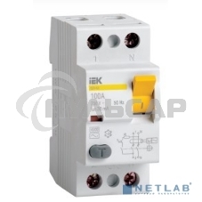 Выключатель дифференциального тока (УЗО) 2п 32А 30мА тип AC ВД1-63 ИЭК MDV10-2-032-030