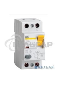Выключатель дифференциального тока (УЗО) 2п 32А 30мА тип AC ВД1-63 ИЭК MDV10-2-032-030