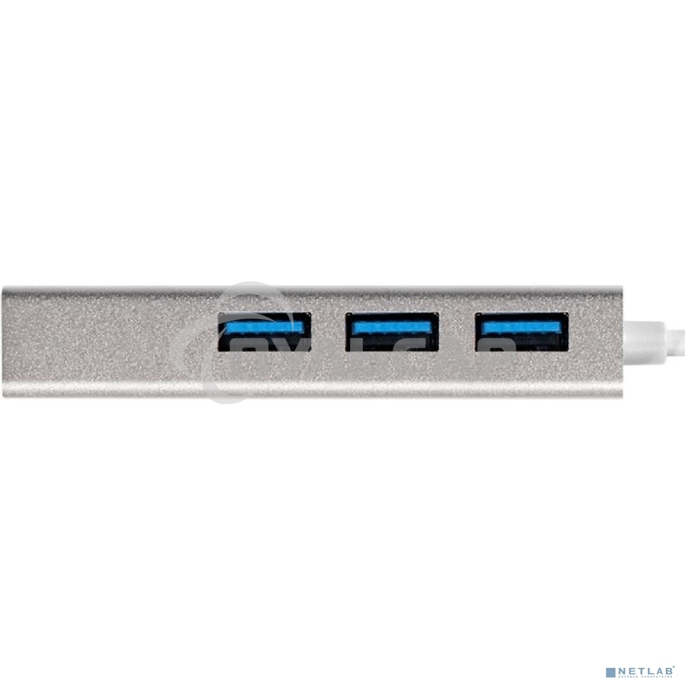 Хаб USB (концентратор) ExeGate DUB-4 (кабель-адаптер USB3.0 --> 4xUSB3.0, Plug&Play, серебристый)