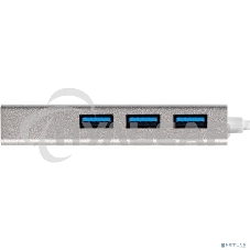 Хаб USB (концентратор) ExeGate DUB-4 (кабель-адаптер USB3.0 --> 4xUSB3.0, Plug&Play, серебристый)