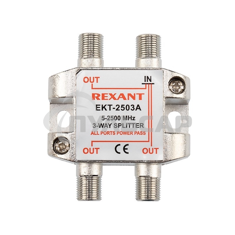 Делитель ТВ х 3 под F разъем 5-2500 МГц 