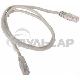 Коммутационный шнур Патч-корд литой Aopen/Qust ANP511 1M UTP кат.5е 1м серый