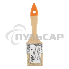 Кисть плоская 50 мм, натуральная щетина, деревянная ручка, для масляных красок, лаков, SPARTA, 824305