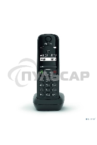 Дополнительная трубка Dect Gigaset AS690HX черный для AS690