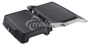 Электрический пресс-гриль Endever Grillmaster 220, серебристый/черный