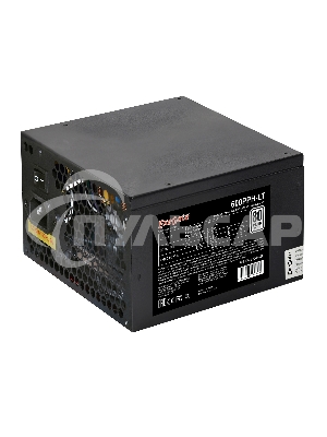 Блок питания ExeGate 600PPH-LT (EX282044RUS), 600Вт, 80 PLUS, 120мм, черный