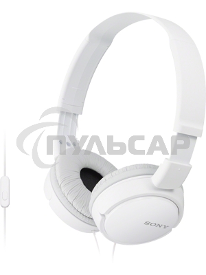 Гарнитура мониторы Sony MDRZX110APW.CE7 1.2м белый проводные (оголовье)