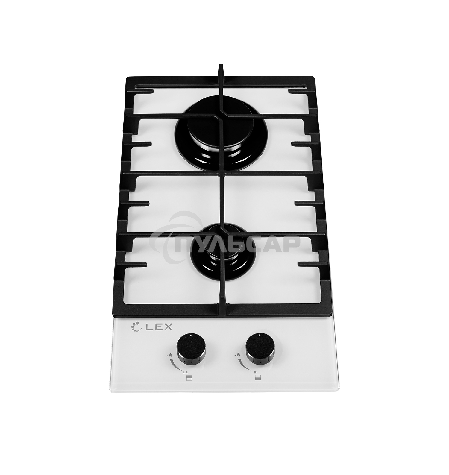 Газовая варочная панель LEX GVG 321 белый4000Вт 2 комфорки белый